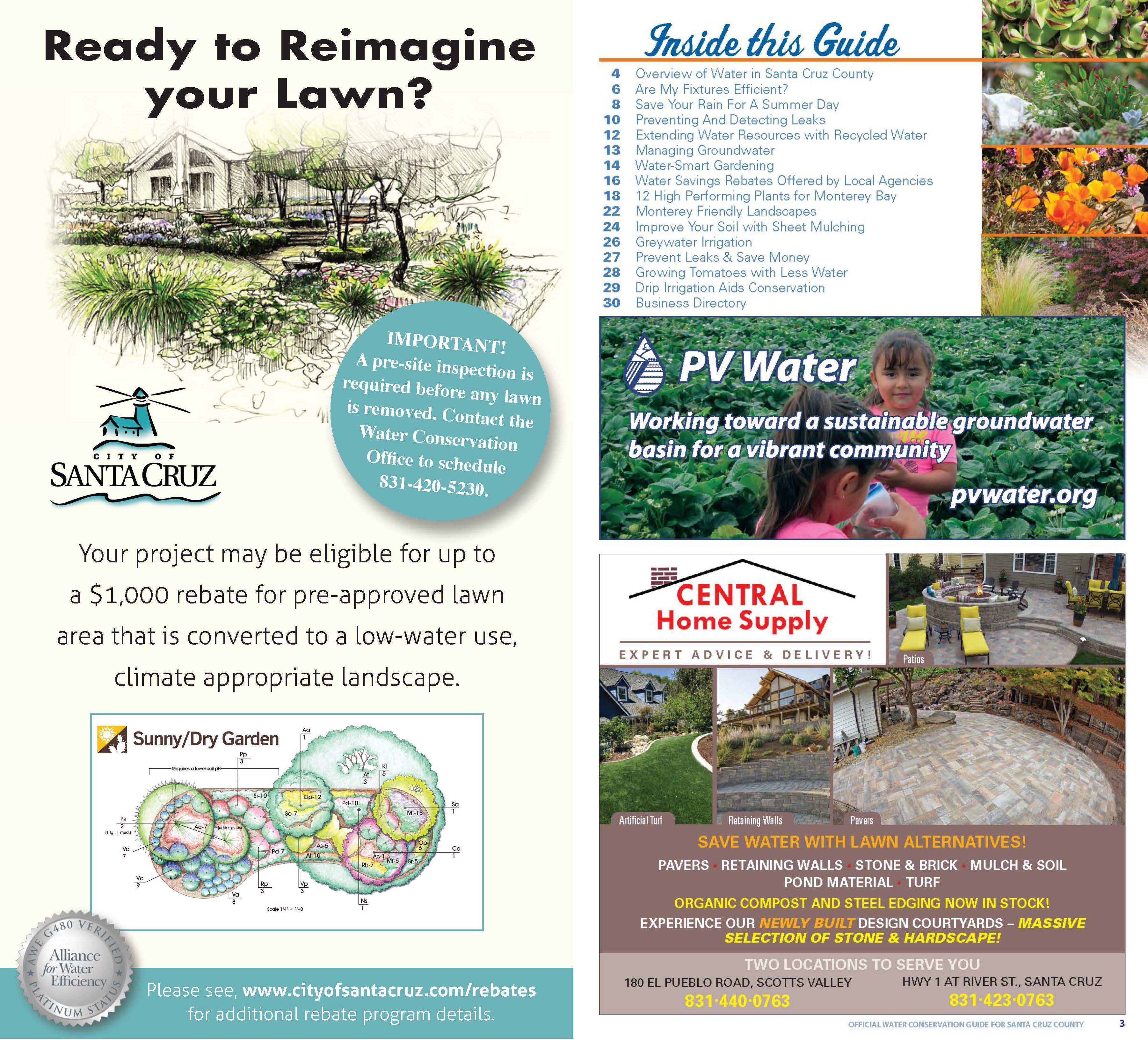 Water Conservation Guide Water Conservation Coalition Of Santa Cruz County 3855